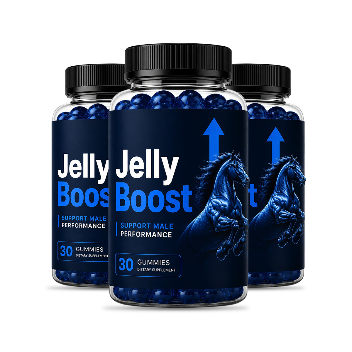 JellyBoost male performance gummies, three-bottle bundle