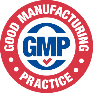 GMP Good Manufacturing Practice certified badge